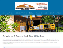 Tablet Screenshot of erdwaerme-bohrtechnik.com
